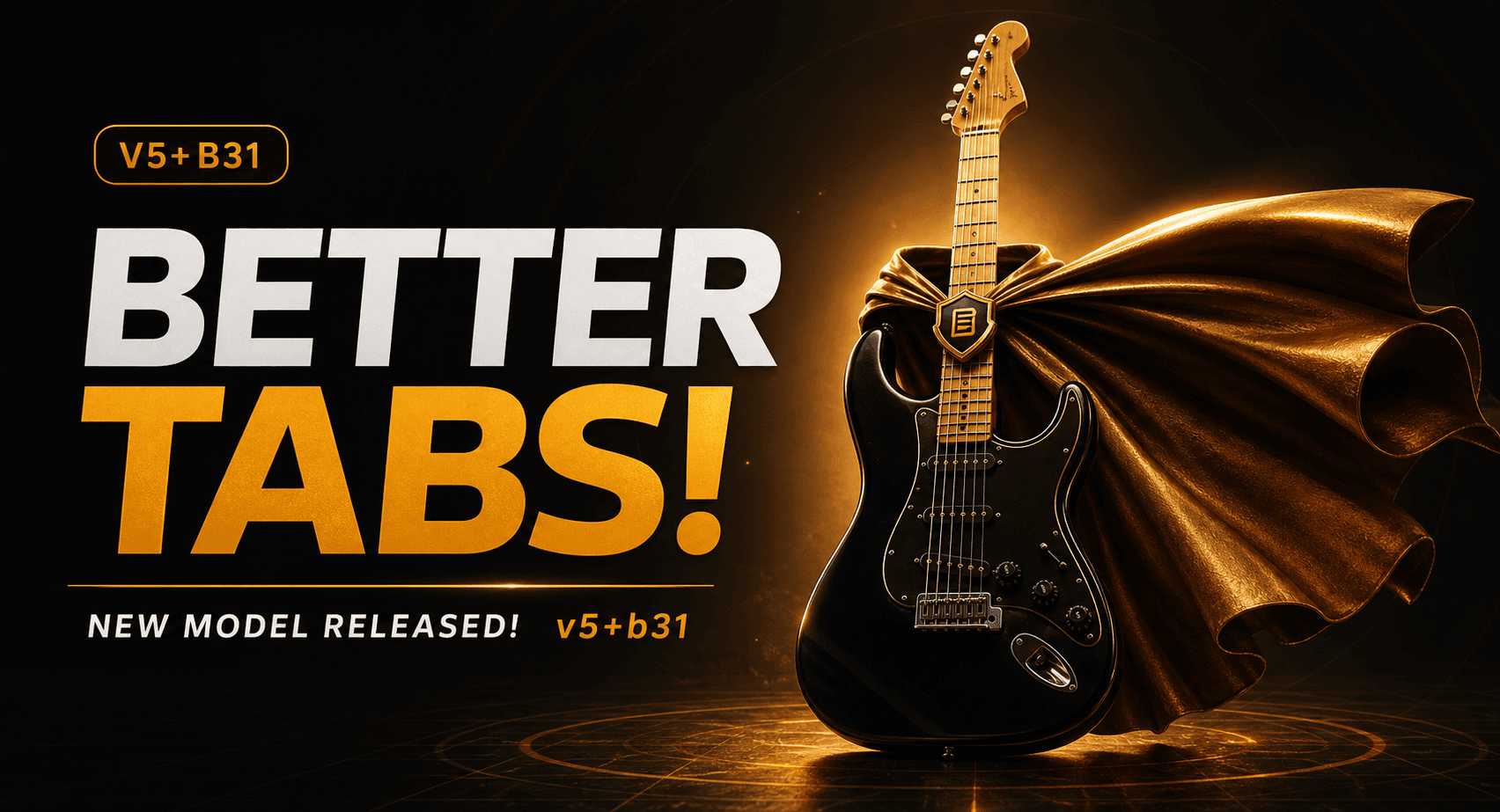 Audio2Guitar V5 + B31: Better AI Guitar Tabs for Real Players